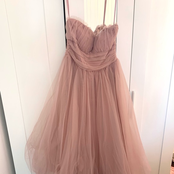 Hello Molly Pink Tulle midi dress - Picture 3 of 5